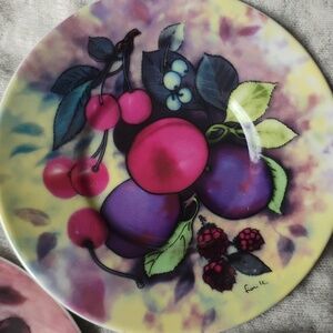 🍐🍑🥭   TRIO of MINI FRUIT PLATES